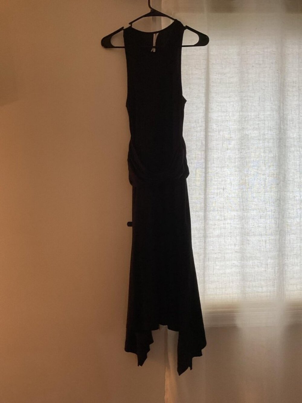 Black High-Low Sleeveless Dress